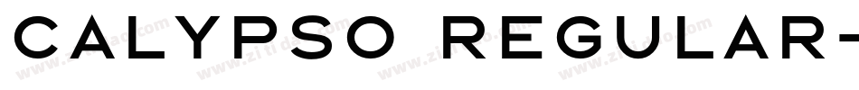 calypso regular字体转换